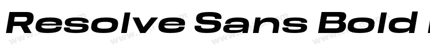 Resolve Sans Bold Nr字体转换
